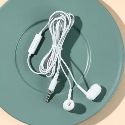 Auricolari Bianchi Con Astuccio