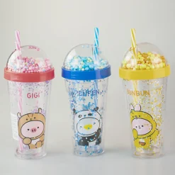 Borraccia Gigi Rosa Con Cannuccia (420Ml)