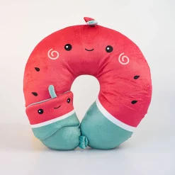 Cuscino Da Viaggio Con Mascherina - Fragola