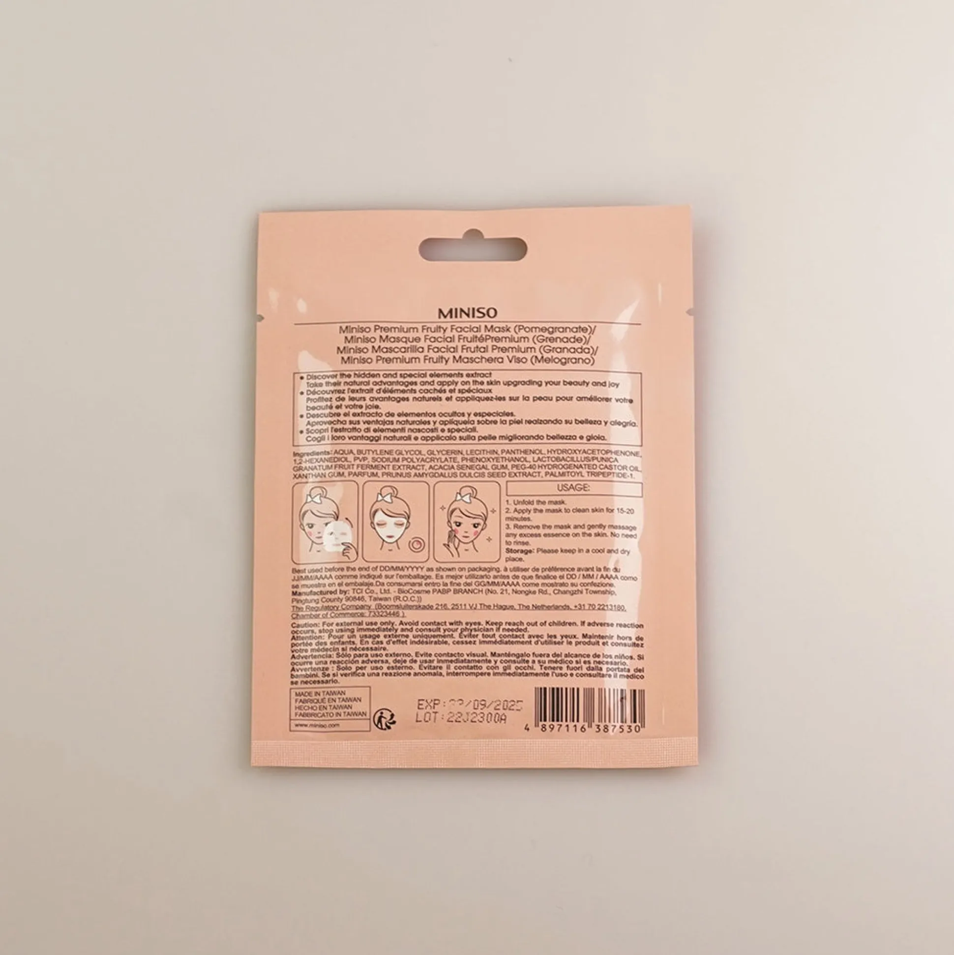 Maschera Per Il Viso - Melograno