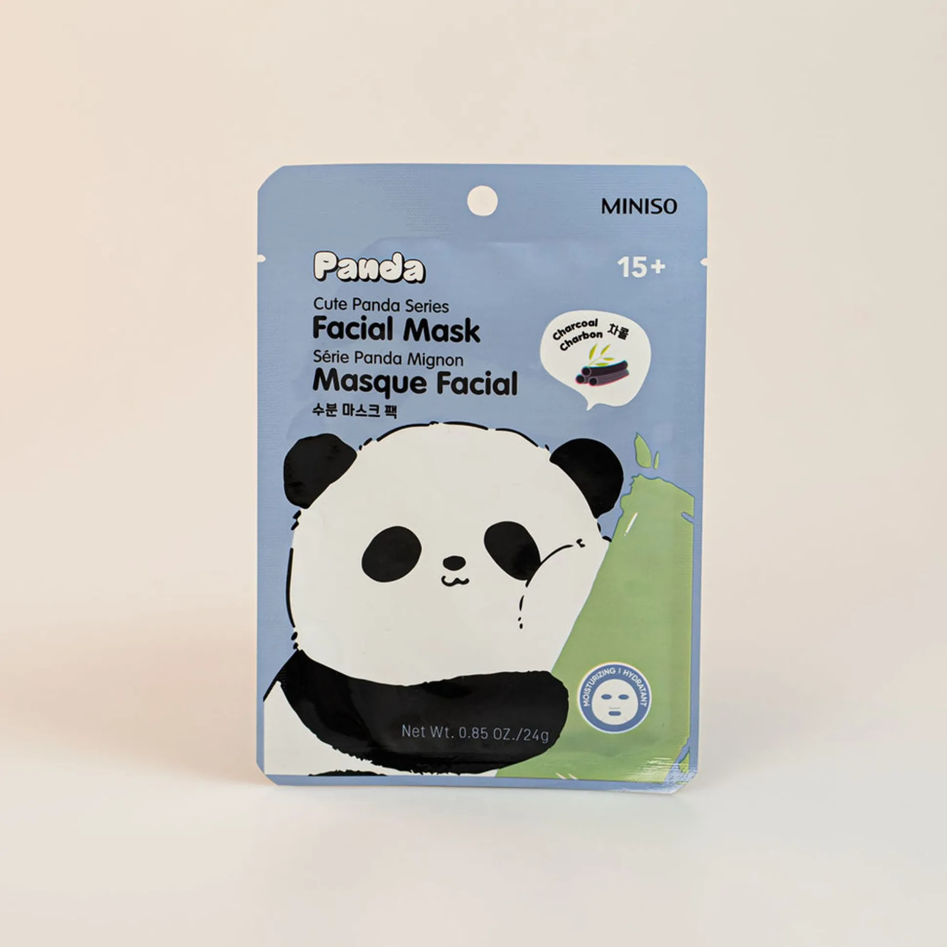 Maschera Viso Panda - Carbone