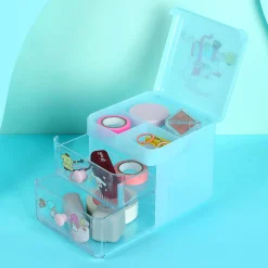 Organizer Sanrio Azzurro Da Scrivania Con Cassettini