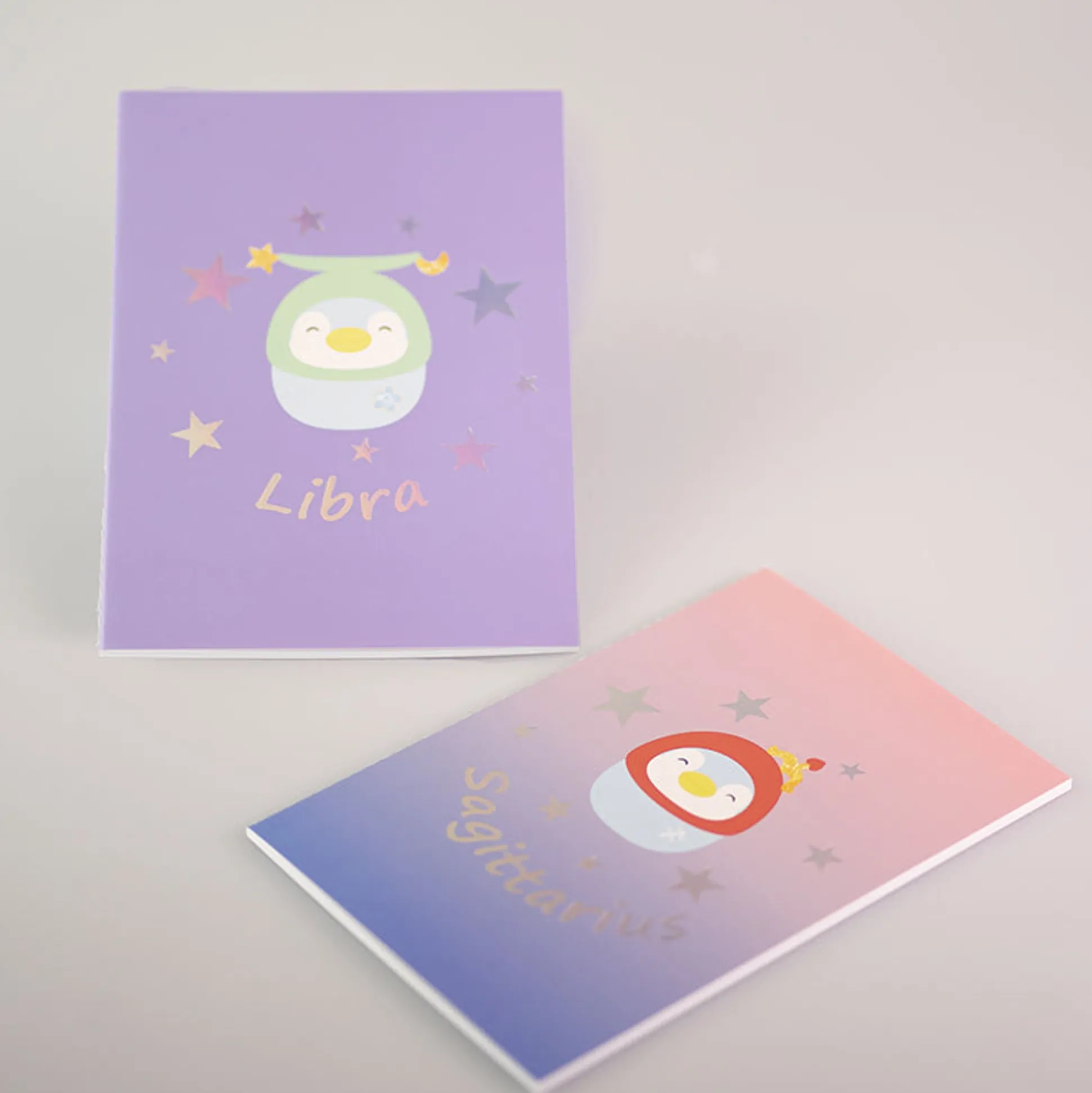 Quaderno Rilegato A Punto - Collezione Segni Zodiacali (A5) - (2Pz)