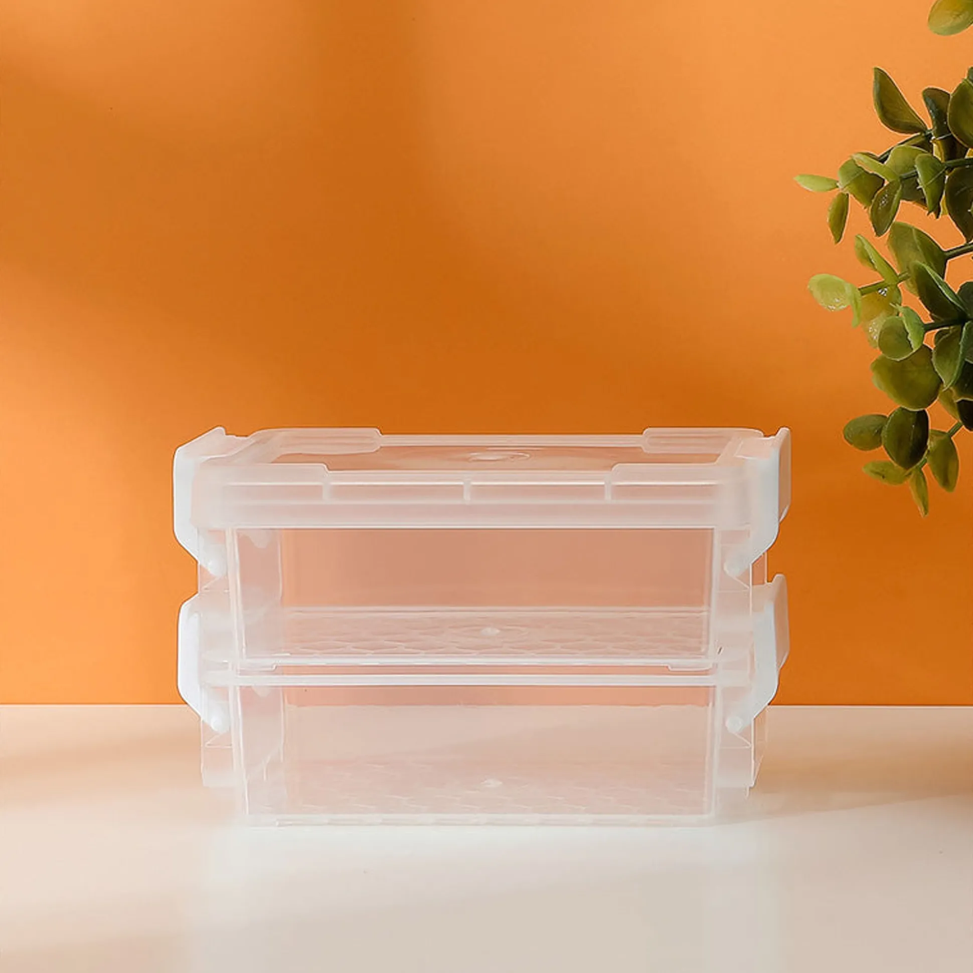 Scatola Portaoggetti A Due Strati - Piccola