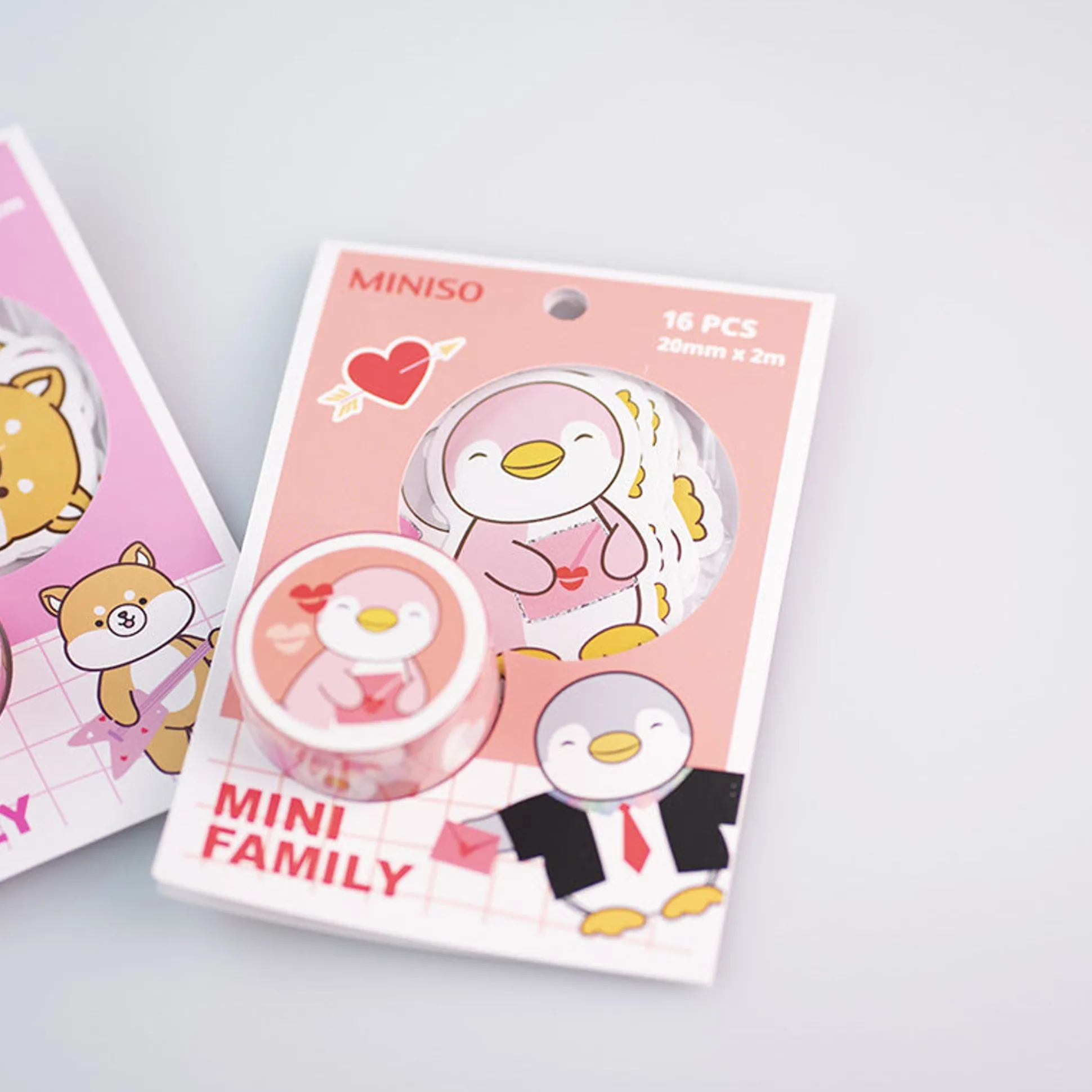 Set Nastro Adesivo E Stickers - Mini Family (1Pz)